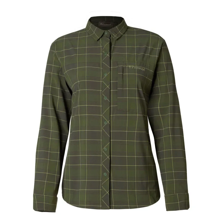 Abisko Trekking L/S Shirt W | Dam | Moss Green