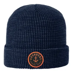 Anchor Waffle Beanie | Unisex | Navy