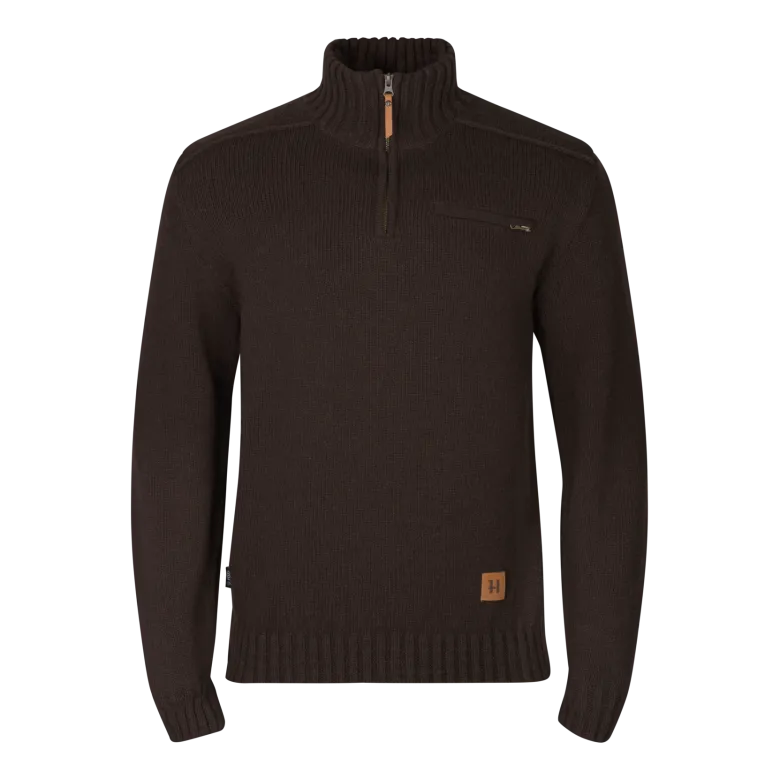 Annaboda 2.0 HSP stickat tröja | Demitasse brown