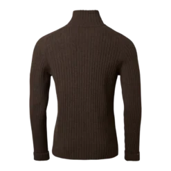 Antony Half Zip Wool Pullover Men | Antler Brown