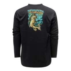 Bass Popper LS Tech Tee | Men's | Black