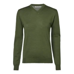 Blaise V-Neck Merino Pullover Women | Pine Green