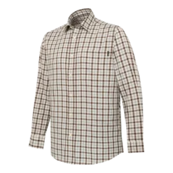 Bryggen Shirt | Grey and Brown check