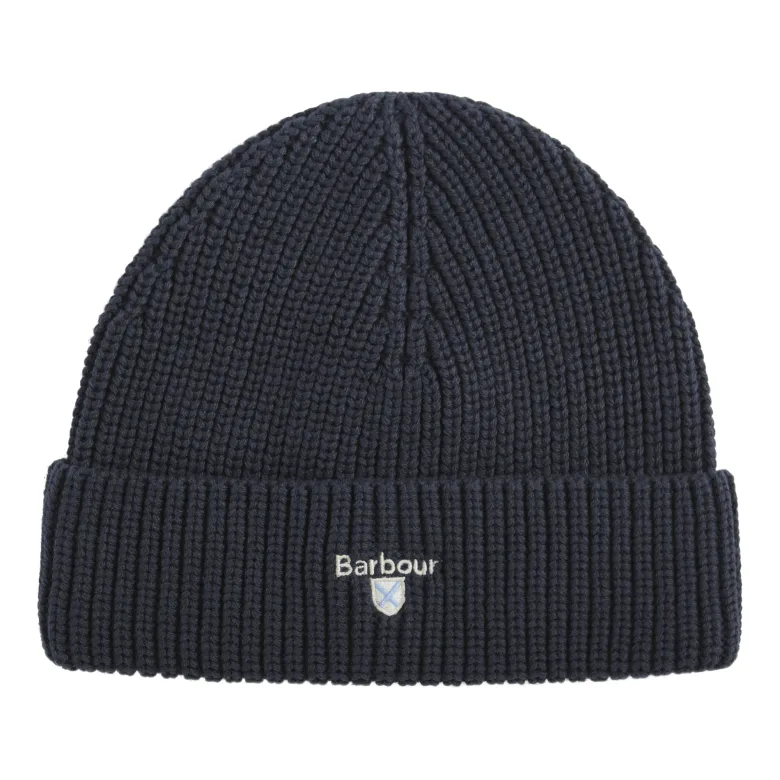 Cascade Knitted Beanie Hat | Navy