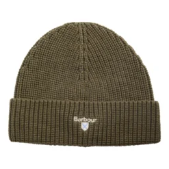 Cascade Knitted Beanie Hat | Olive