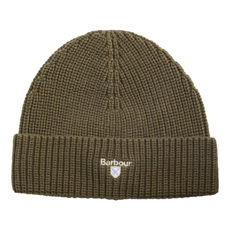 Cascade Knitted Beanie Hat | Olive