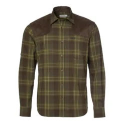 Chill Shooting Fit Coolmax Shirt Men | Pinegrove Green Checked
