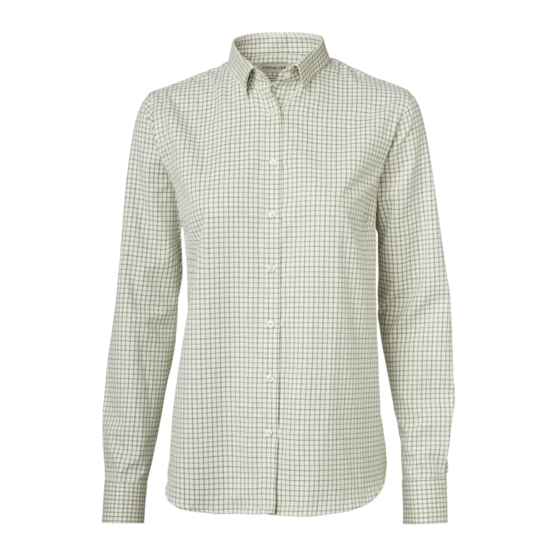 Chorley Shooting Fit Shirt Women | Thyme Green Tattersall