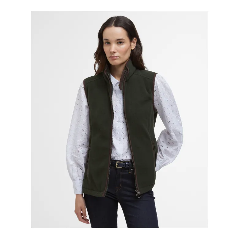 Country Colton Fleece Gilet | Sage