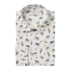 Danson Contemporary Fit Shirt Men | Royal Family Print