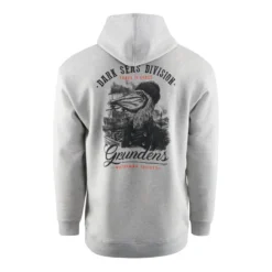 Dark Seas X Grundens Portsmith Hoodie | Men's | Athletic Heather