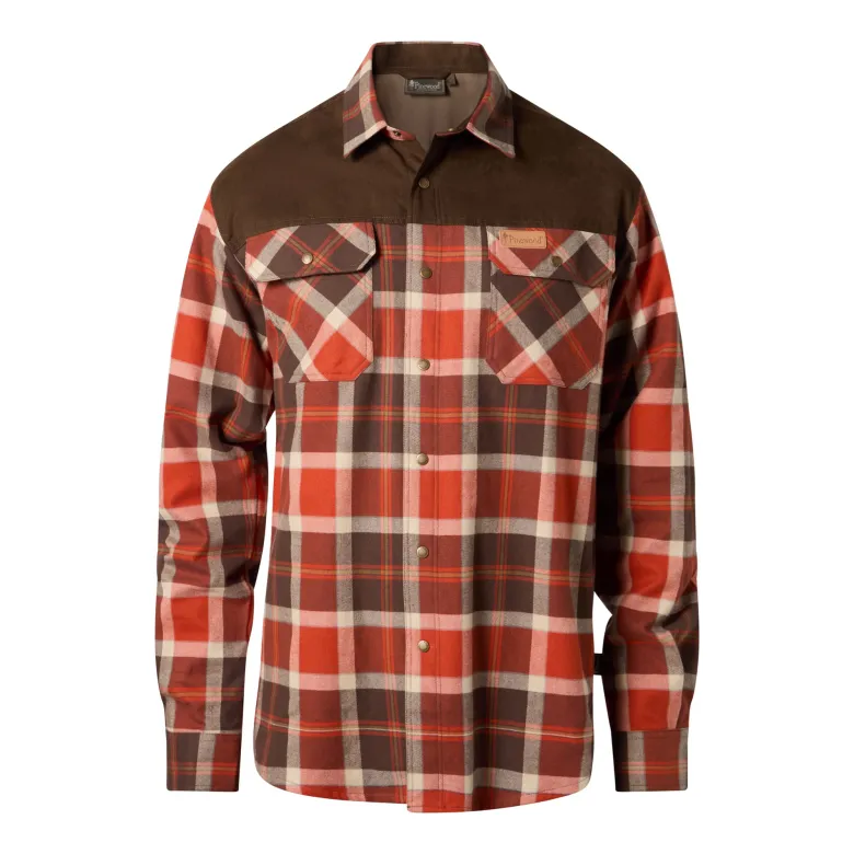 Douglas Shirt | Herr | OliveGreen/Cr.White