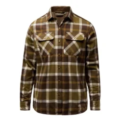 Douglas Shirt W | Dam | OliveGreen/Cr.White