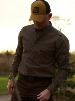 Drift Shooting Fit Shirt Men | Tarmac Green