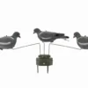 Duvsnurra Standard med tre flockade duvor