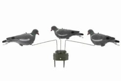 Duvsnurra Standard med tre flockade duvor