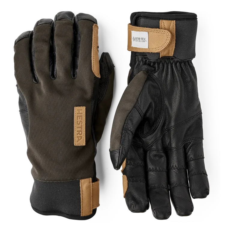 Ergo Grip Active Wool Terry - 5 finger | Dark forest/Black