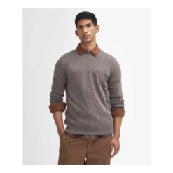 Essential Lambswool Crew | Dark Stone