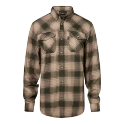 Finnveden Forest Flannel Shirt | Olive/D.Green