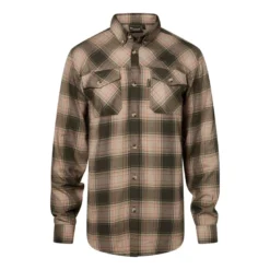 Finnveden Forest Flannel Shirt | Olive/D.Green