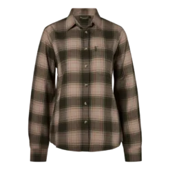Finnveden Forest Flannel Shirt W | Olive/D.Green