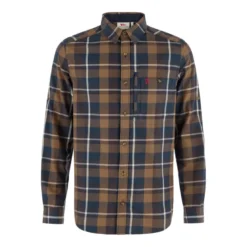 Fjällglim Regular Shirt M | Wood Brown-Black Oak
