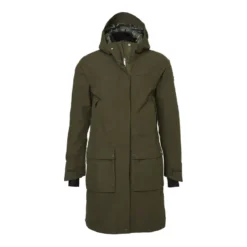 Fractus Chevalite Rain Coat Women | Tobacco Green