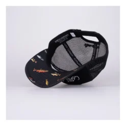 Gone Fishing Low Trucker Cap | Black