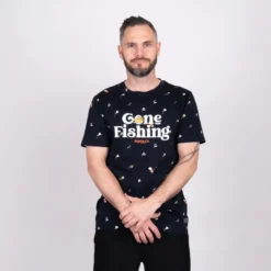 Gone Fishing T-shirt Dryfly | Navy