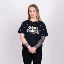Gone Fishing T-shirt Dryfly | Navy