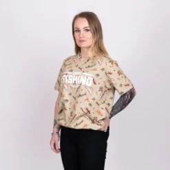 Gone Fishing T-shirt Mountain | Khaki