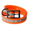 GPS Halsband - Orange med reflex & Svart spänne
