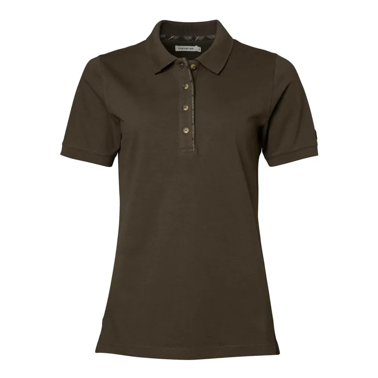 Gwyn Polo Shirt Women | Leather Brown
