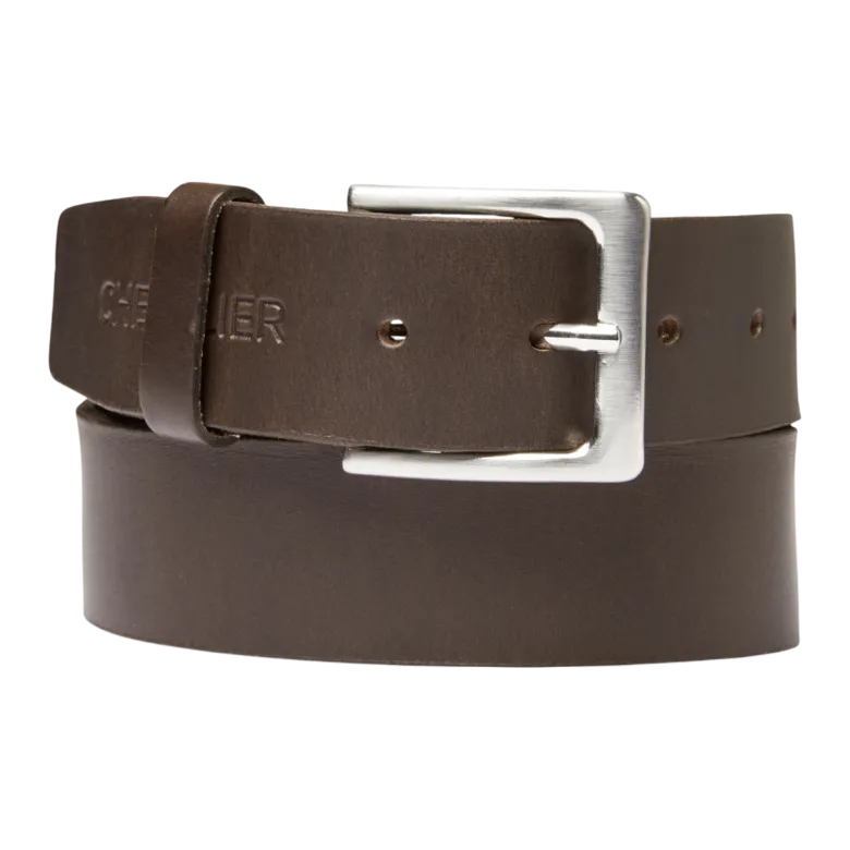 Halton Leather Belt Men | Leather Brown
