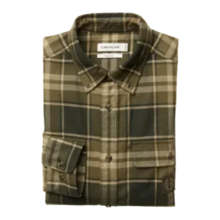 Heron Flannel Shirt Men | Evergreen Checked
