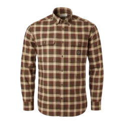 Heron Flannel Shirt Men | Holly Green Checked