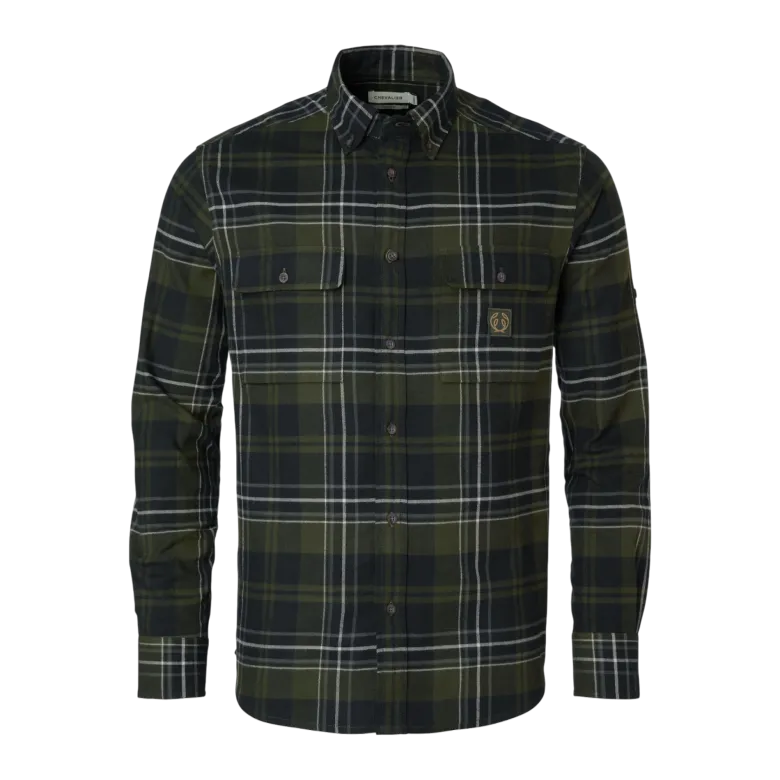 Heron Flannel Shirt Men | October Green Checked