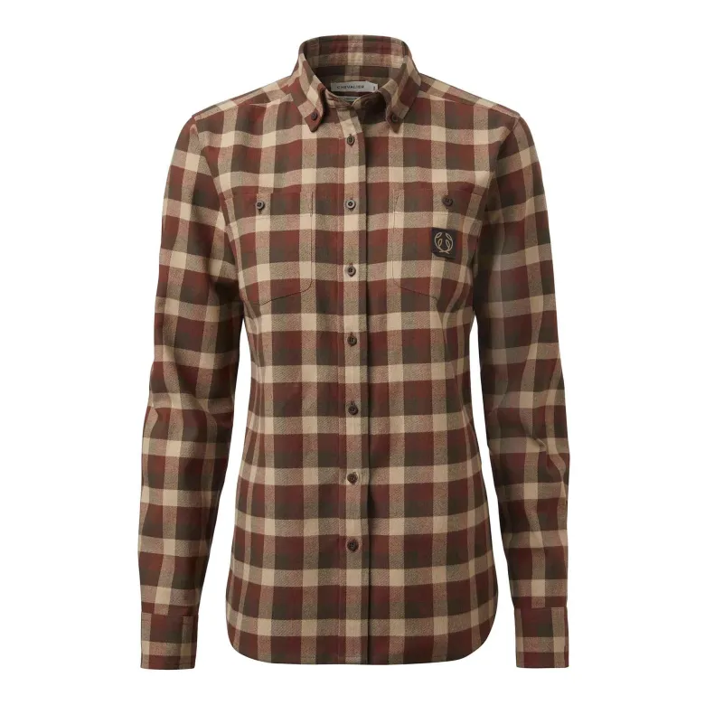 Heron Flannel Shirt Women | Holly Green Checked