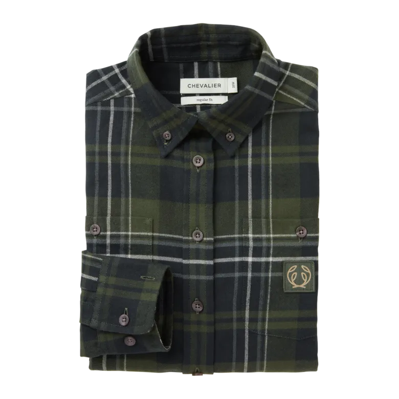 Heron Flannel Shirt Women | October Green Checked