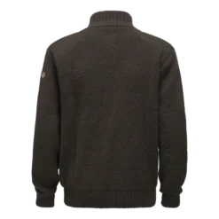 Hurricane Full Zip Sweater | Herr | Dark Brown Mel