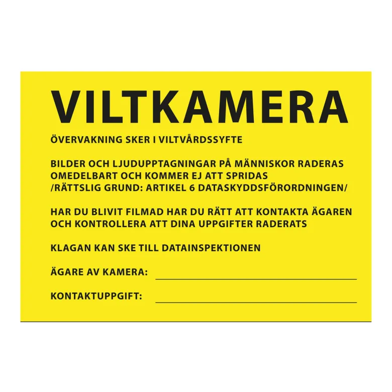 Info Sign Camera (Swedish)