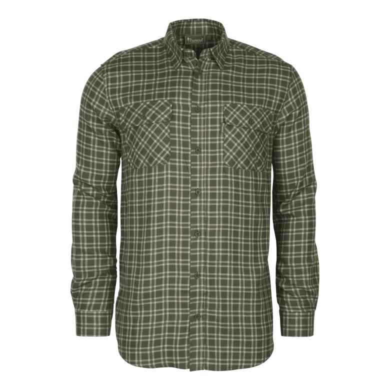 Lappland Wool Shirt | Herr | Moss Green/L.Khaki