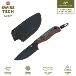 Leicht Fast Kniv D2-stål