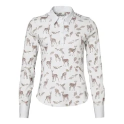 Leslie Half Placket Jersey Shirt Women | Oh Deer Pink