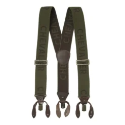 Logo Suspenders | Dark Green