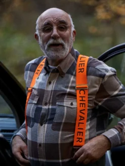 Logo Suspenders | High Vis Orange