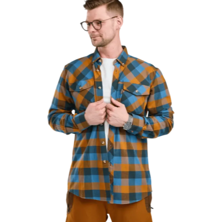 Lumbo Shirt | Herr | Fudge/Blue