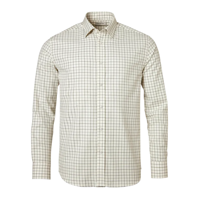 Luton Shooting Fit Shirt Men | Hunter Green Tattersall