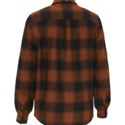 Lynx Wool Shirt | Dark Orange