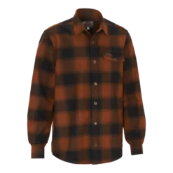 Lynx Wool Shirt | Dark Orange